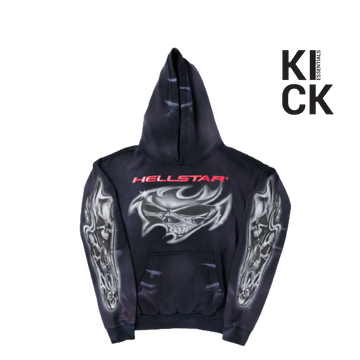 HELLSTAR HOODIE 'AIRBRUSHED BLACK'