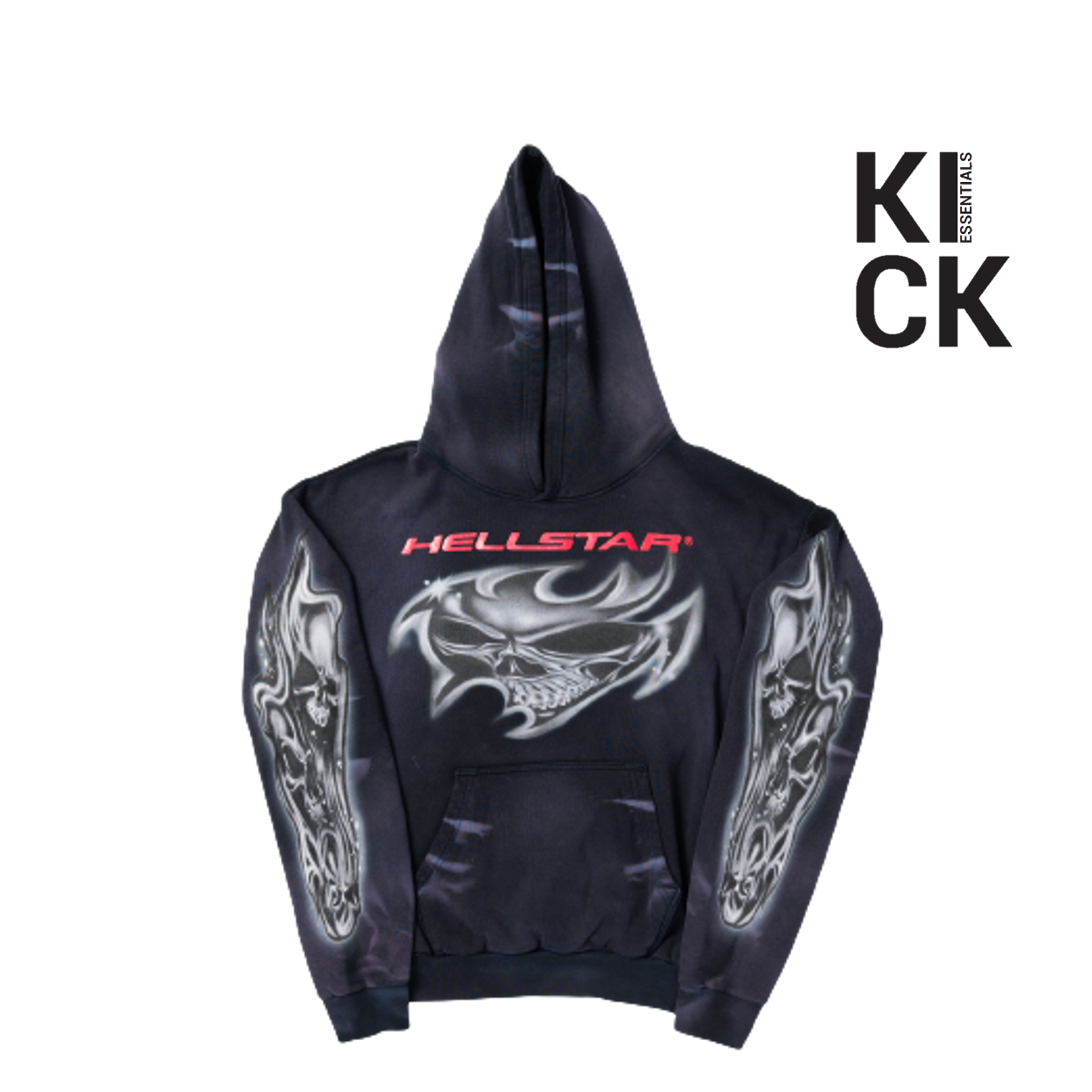 HELLSTAR HOODIE 'AIRBRUSHED BLACK'