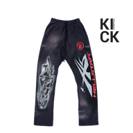 HELLSTAR PANT 'AIRBRUSHED BONE BLACK'