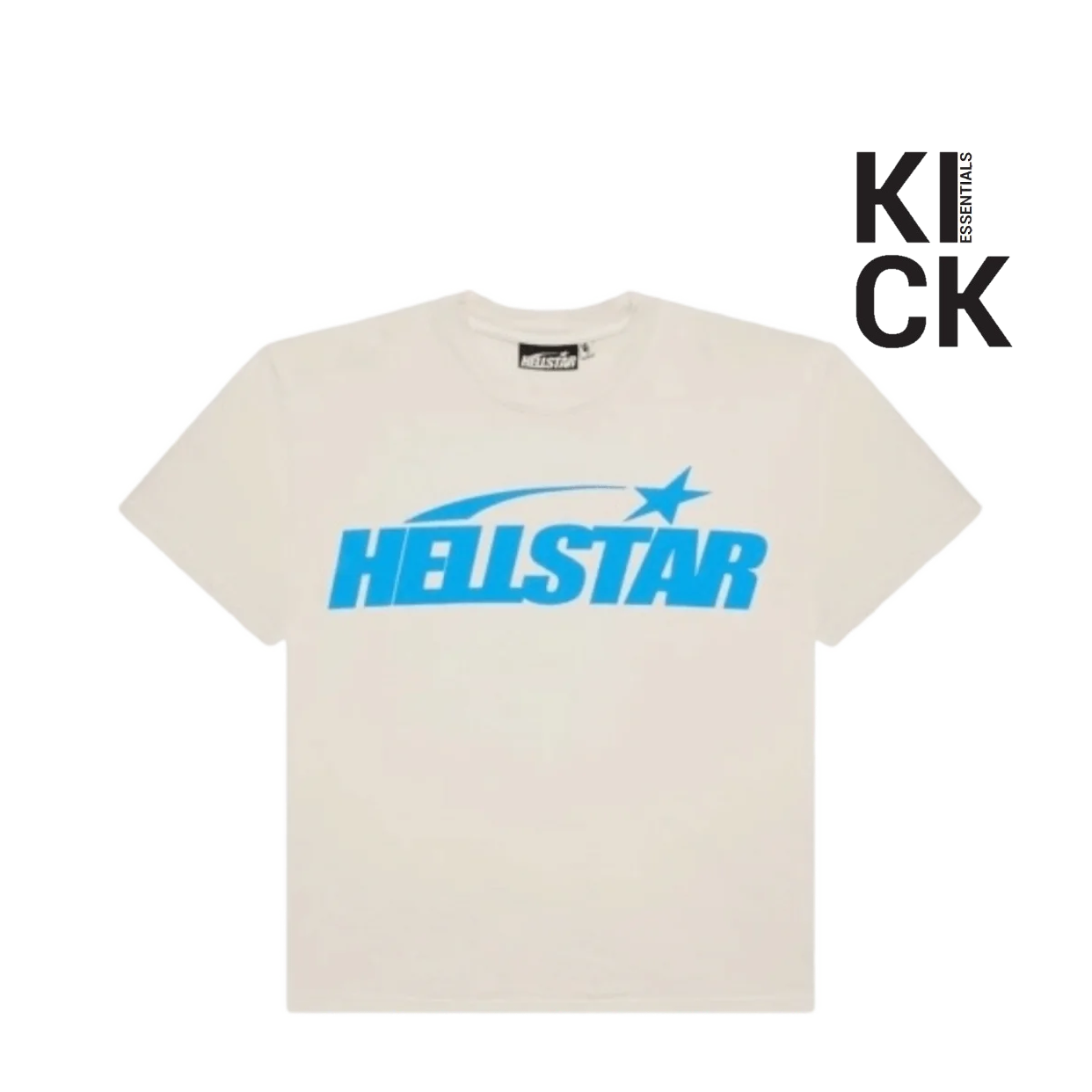 HELLSTAR TEE 'WHITE LIGHT BLUE GEL'
