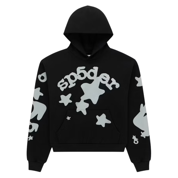 SP5DER HOODIE 'REFLECTIVE BELUGA BLACK'