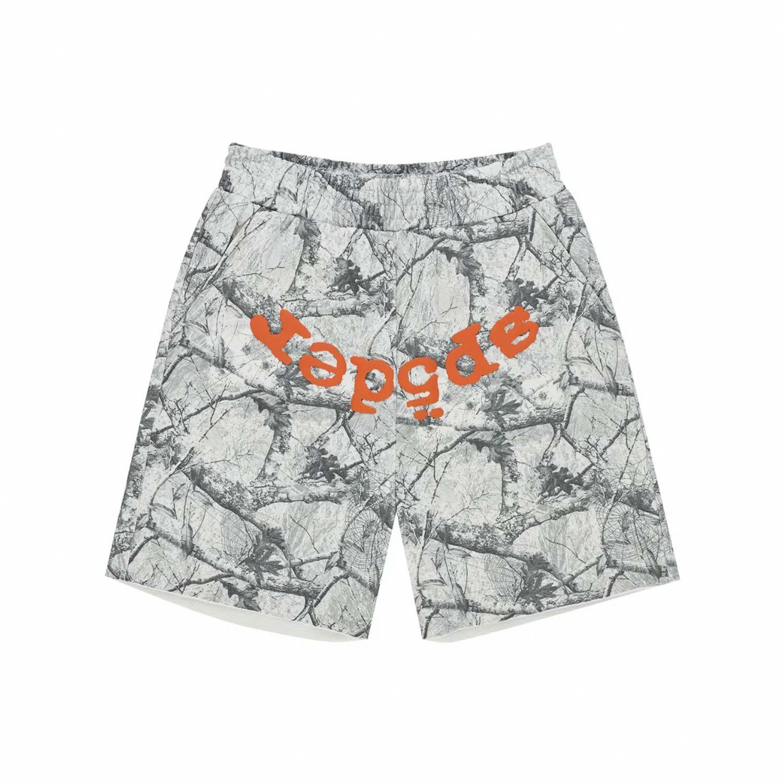 SP5DER SHORTS 'REAL TREE OG WEB V2 WHITE CAMO'