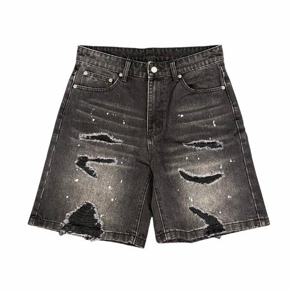 TEMPORARY FOREVERS JORT 'RIPPED BLACK'
