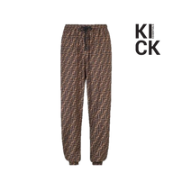 FENDI PANT 'CALLIGRAPHY PRINTED COCOA'