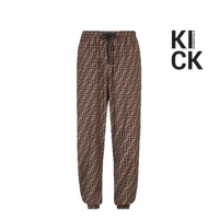 FENDI PANT 'CALLIGRAPHY PRINTED COCOA'