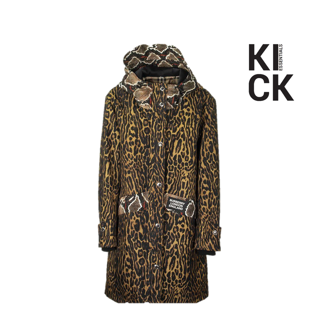 BURBERRY COAT 'HOODED ANIMAL PRINT'