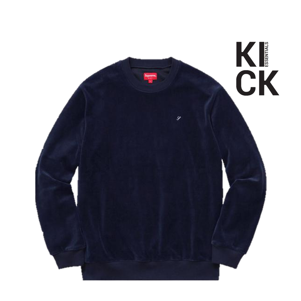 SUPREME CREWNECK 'RUBBED VELOUR'