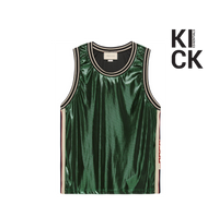 GUCCI TANK 'GREEN LAMINATED JERSEY'