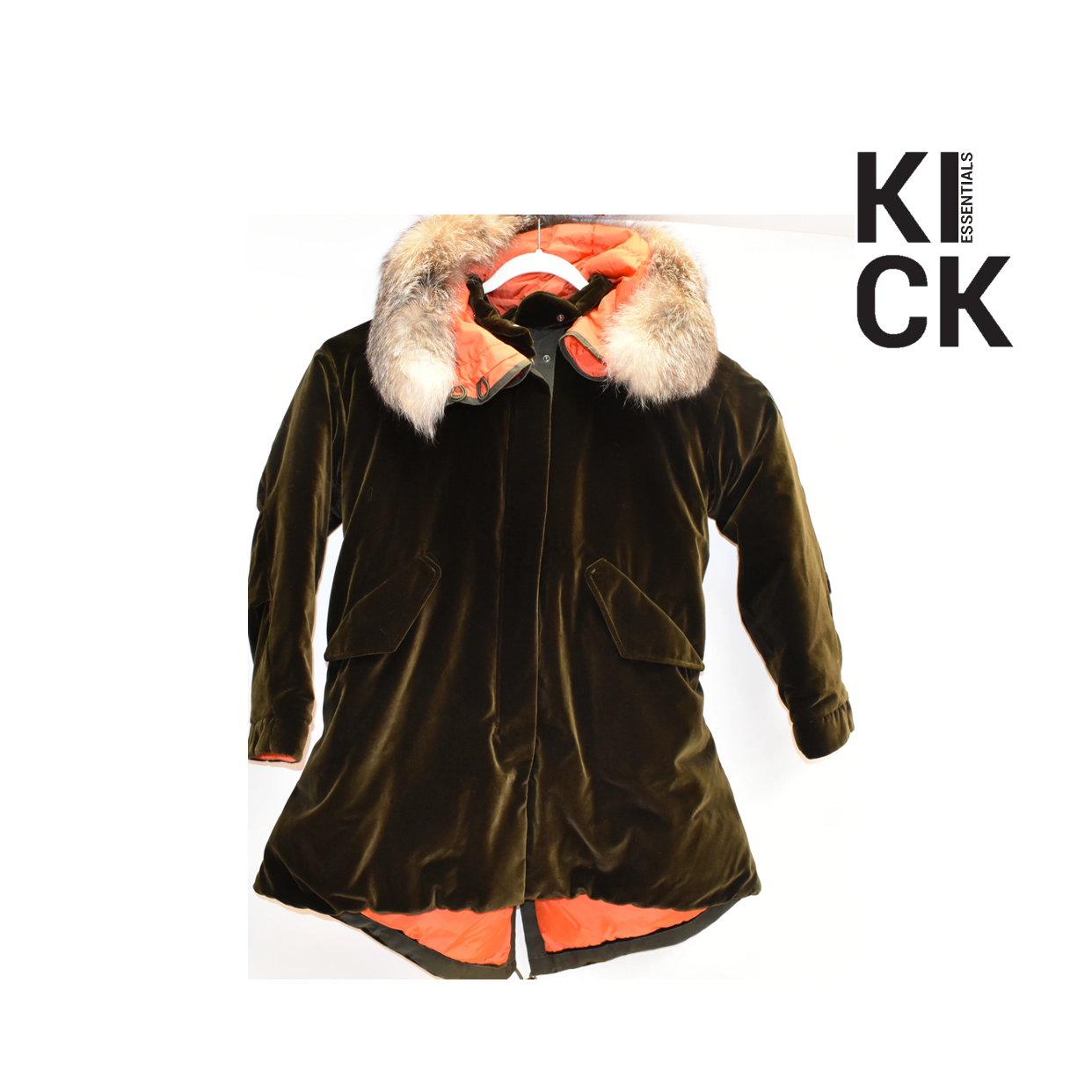 MONCLER COAT 'TADORNE VELVET DOWN WITH GENUINE FOX'