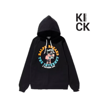 BAPE HOODIE 'AND RALPH BREAKS THE INTERNET PULLOVER BLACK'