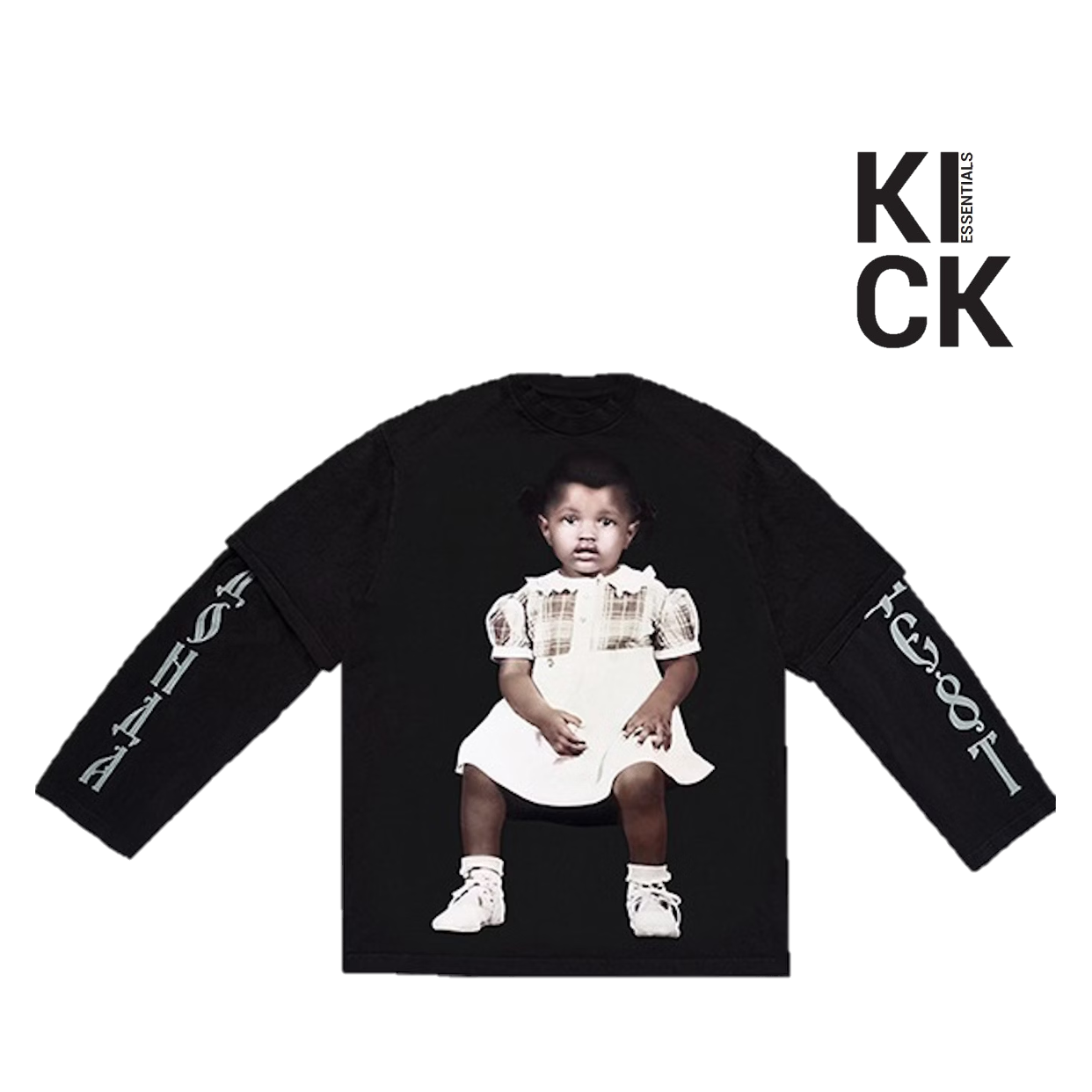 KANYE WEST TEE 'DONDA 2 LAYER LS BLACK'