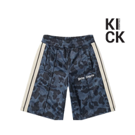 PALM ANGELS SHORT 'NIGHT CAMO TRACK BLUE BLACK'