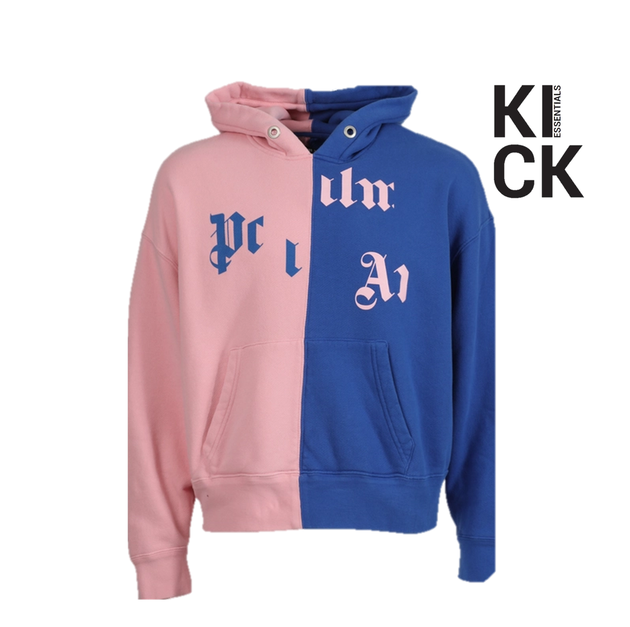 PALM ANGELS HOODIE 'NBA BROKEN LOGO BLUE PINK'