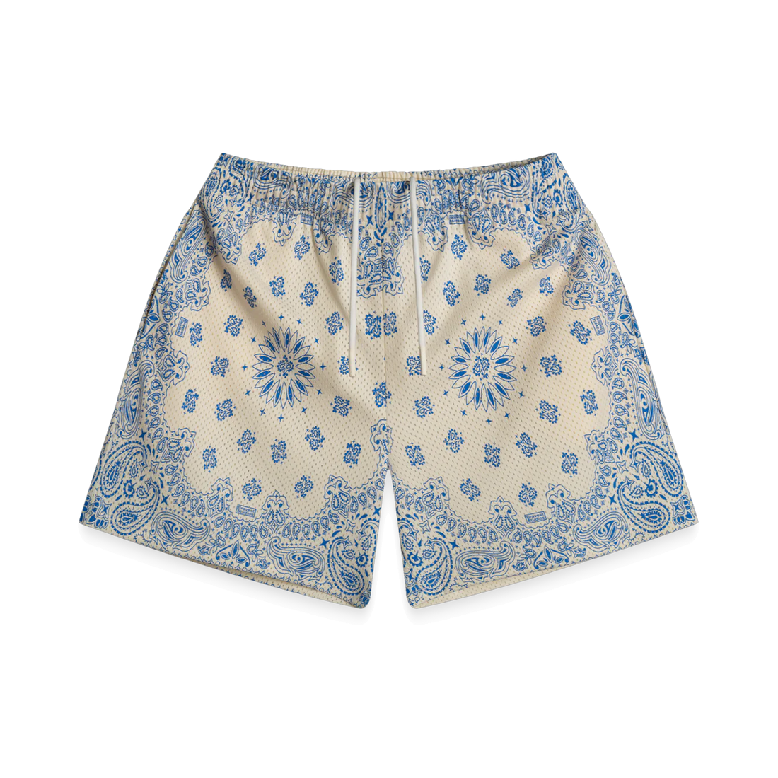 BRAVEST STUDIOS SHORT 'PAISLEY SCREENPRINT CREAM'