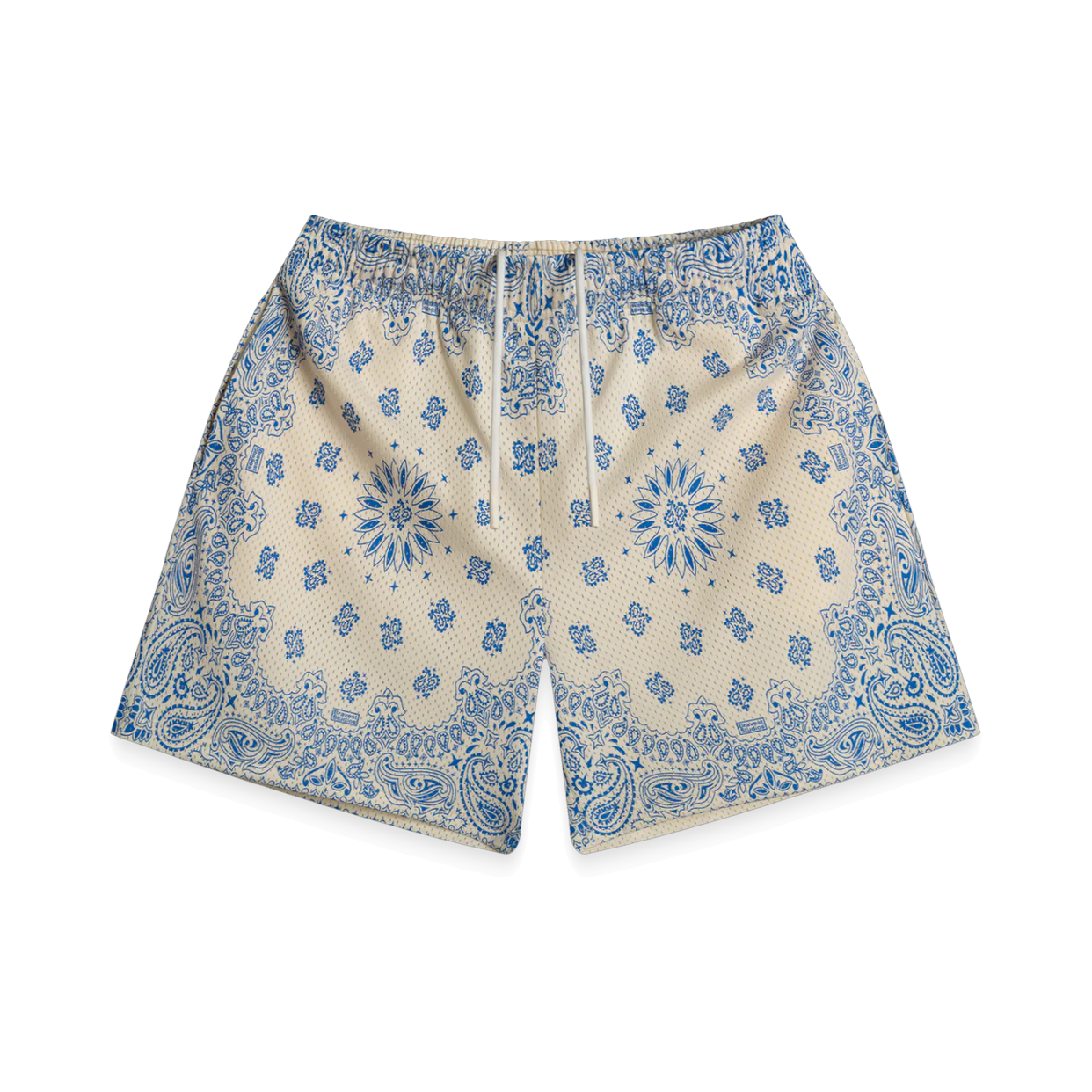 BRAVEST STUDIOS SHORT 'PAISLEY SCREENPRINT CREAM'