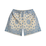 BRAVEST STUDIOS SHORT 'PAISLEY SCREENPRINT CREAM'