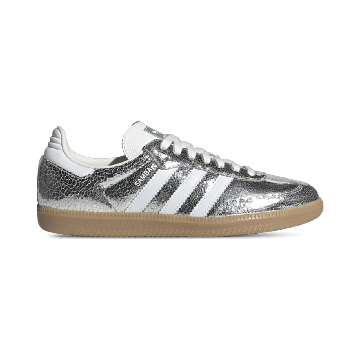 ADIDAS SAMBA (W) 'SILVER METALLIC CRACKED LEATHER'