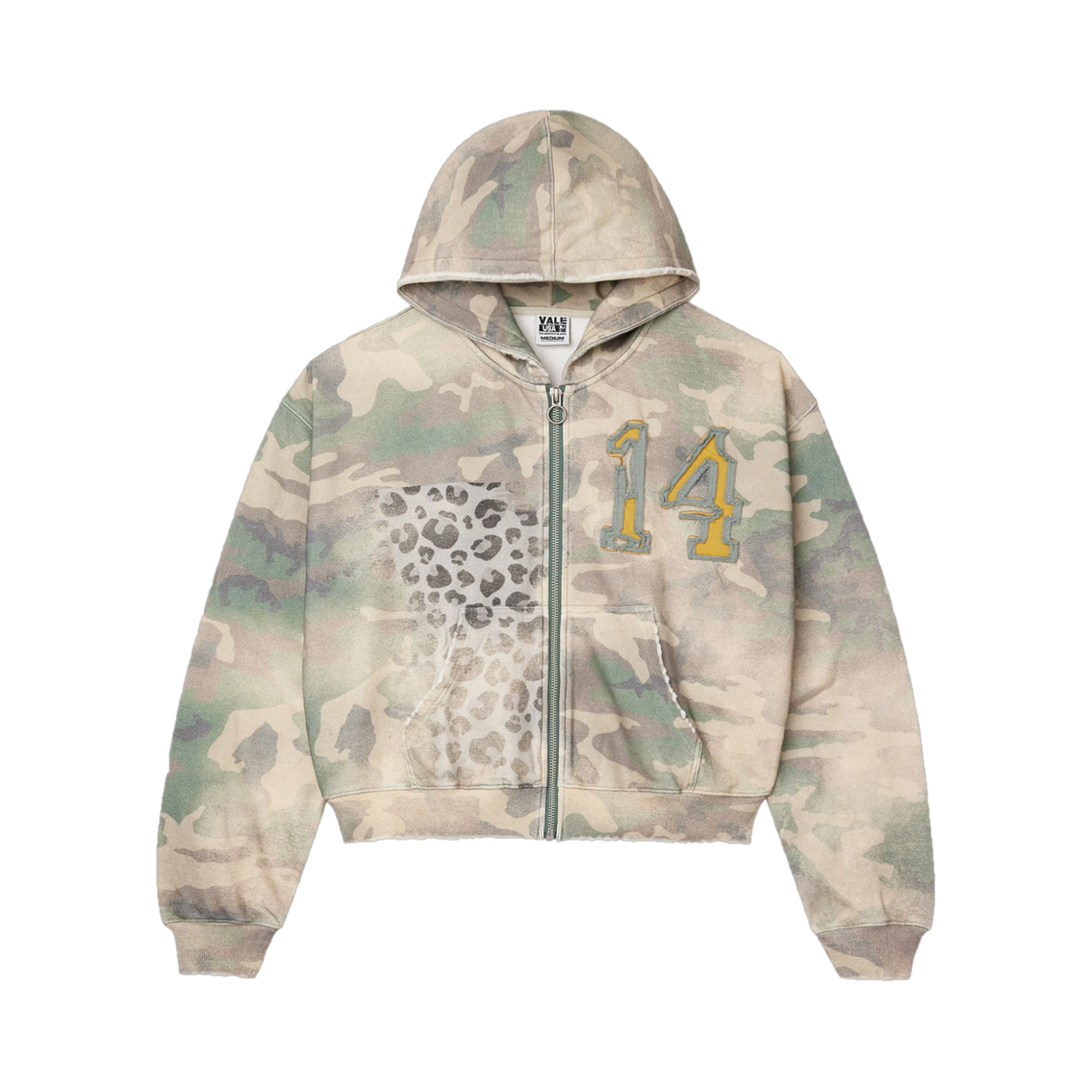 VALE FOREVER HOODIE 'ZIP-UP CHEETAH CAMO'
