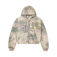VALE FOREVER HOODIE 'ZIP-UP CHEETAH CAMO'