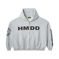 HMDDLA HOODIE 'ZIP UP CHIMSTONE'