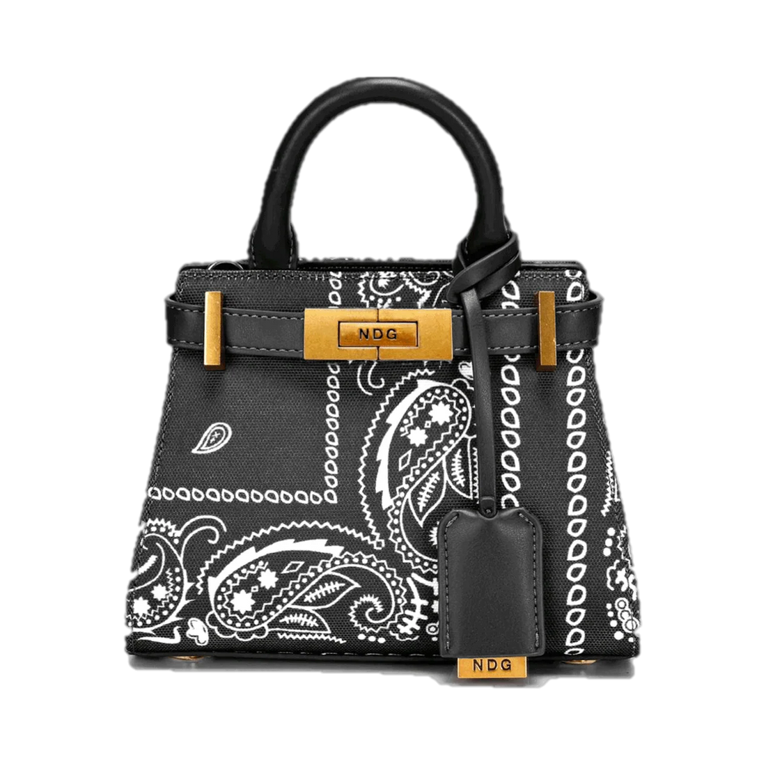 NDG PARIS BAG '200MM BLACK BANDANA'