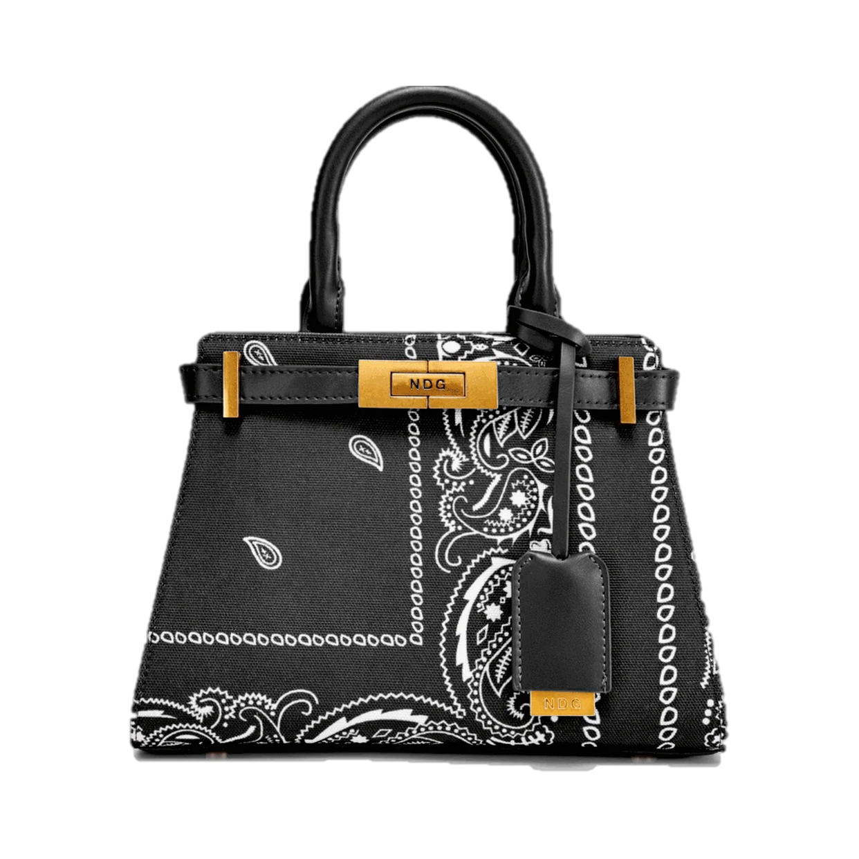 NDG PARIS BAG '250MM BLACK BANDANA'