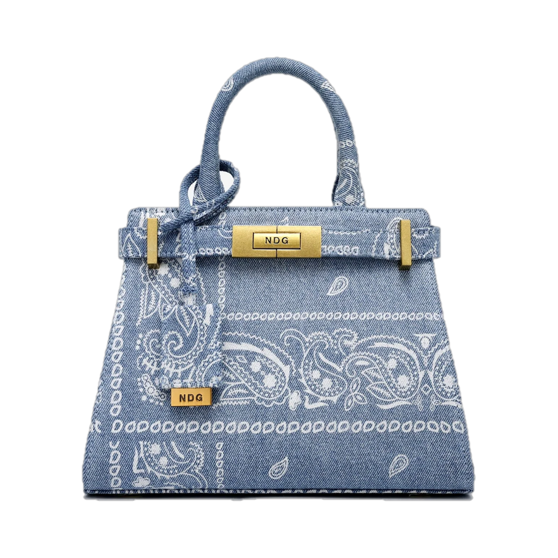 NDG PARIS BAG '250MM DENIM BANDANA'