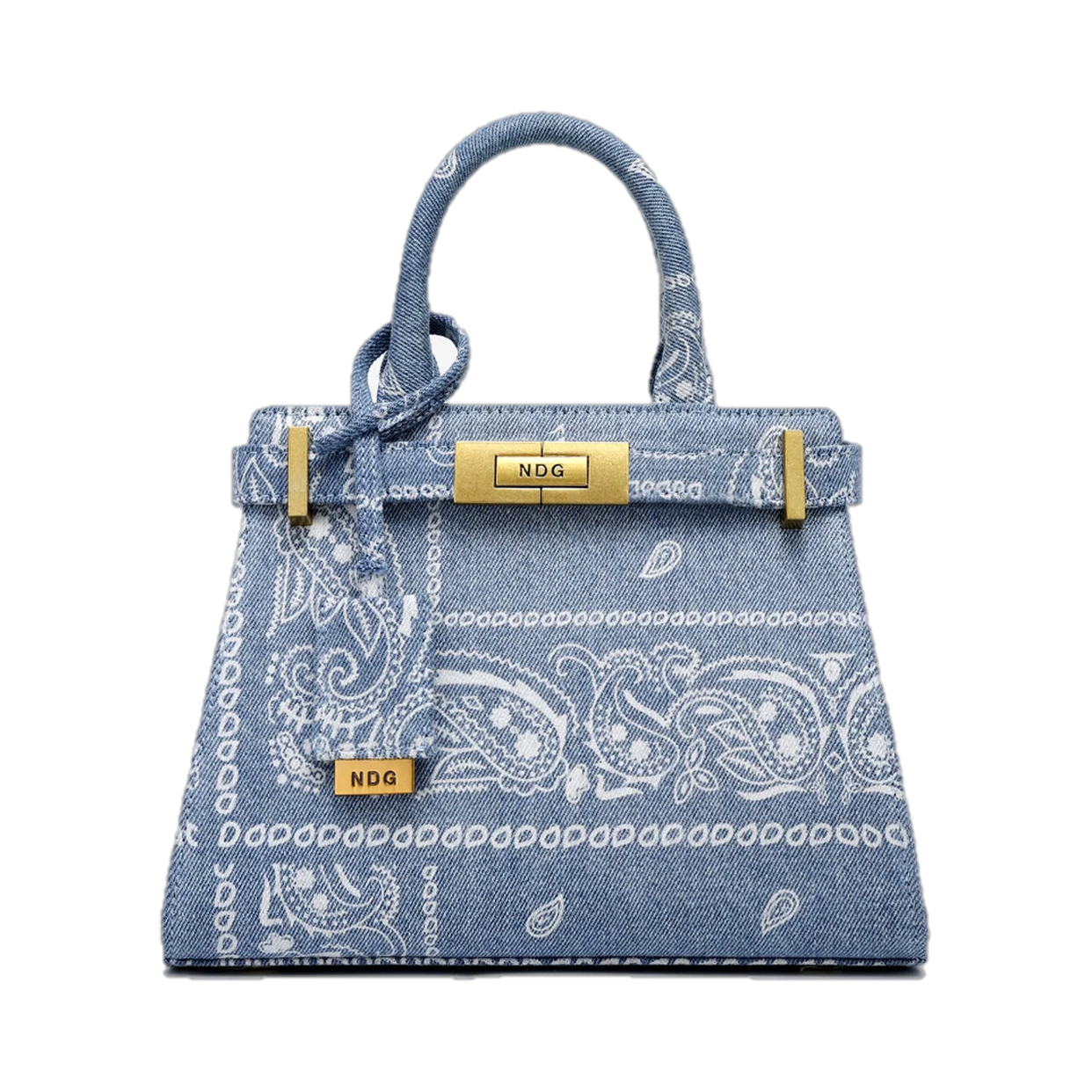 NDG PARIS BAG '250MM DENIM BANDANA'