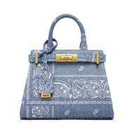 NDG PARIS BAG '250MM DENIM BANDANA'