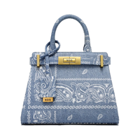 NDG PARIS BAG '250MM DENIM BANDANA'