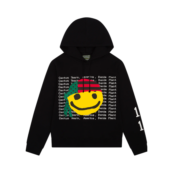 DENIM TEARS HOODIE 'CACTUS TEARS SMILE BLACK'