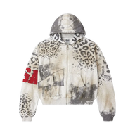 VALE FOREVER HOODIE 'ZIPUP CHEETAH GREY'