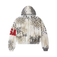 VALE FOREVER HOODIE 'ZIPUP CHEETAH GREY'