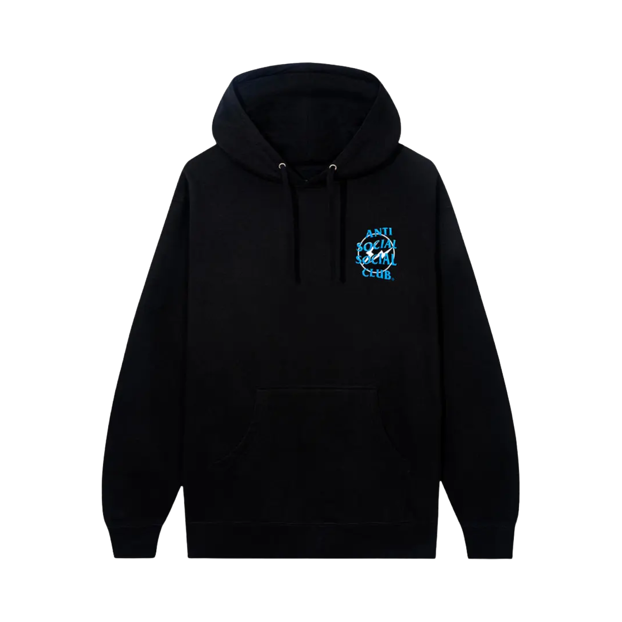 ANTI SOCIAL HOODIE 'FRAGMENT PETALS BLACK BLUE'