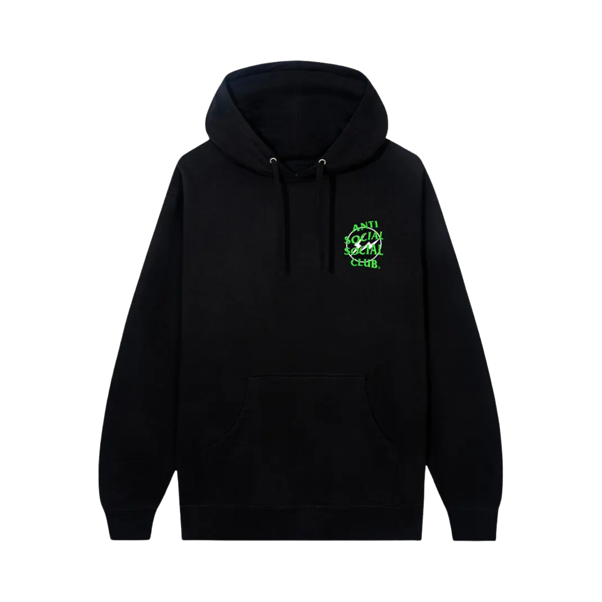 ANTI SOCIAL HOODIE 'FRAGMENT PETALS BLACK GREEN'