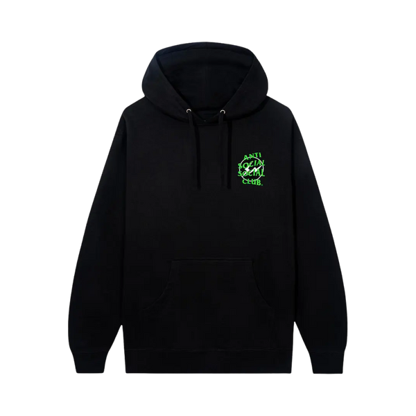 ANTI SOCIAL HOODIE 'FRAGMENT PETALS BLACK GREEN'