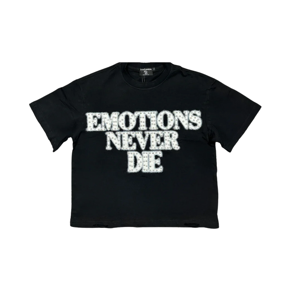 MIXED EMOTIONS TEE 'END RHINESTONE BLACK'
