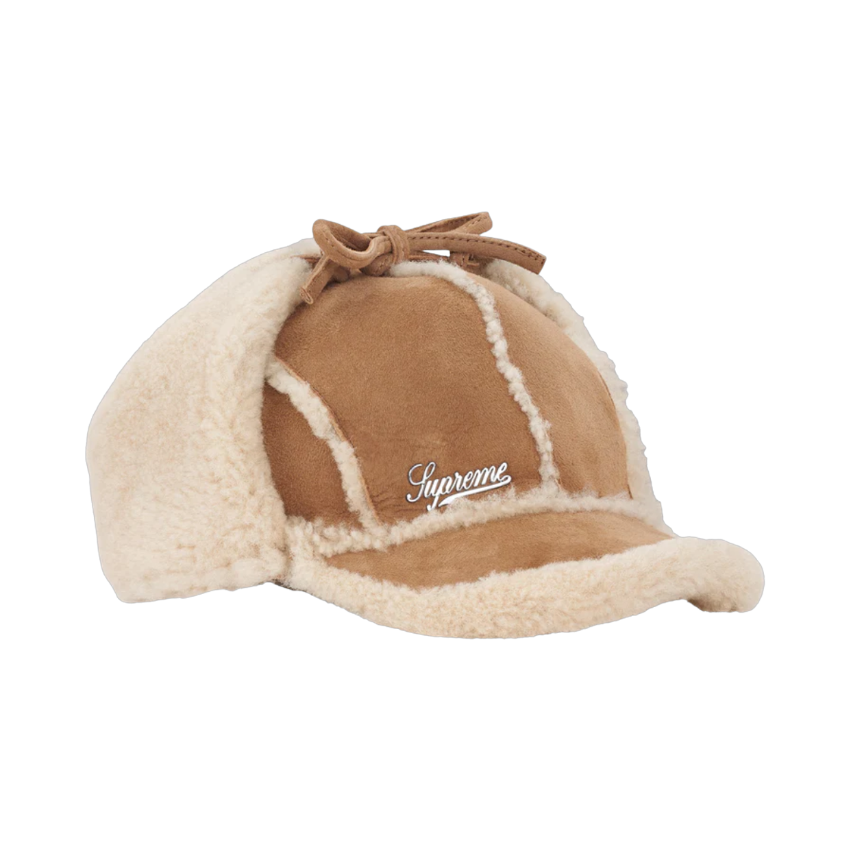 SUPREME CAP 'SHEARLING EARFLAP TAN'