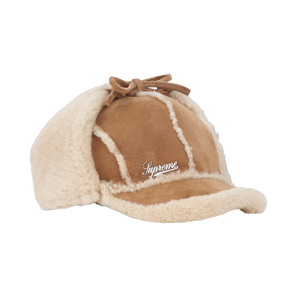 SUPREME CAP 'SHEARLING EARFLAP TAN'