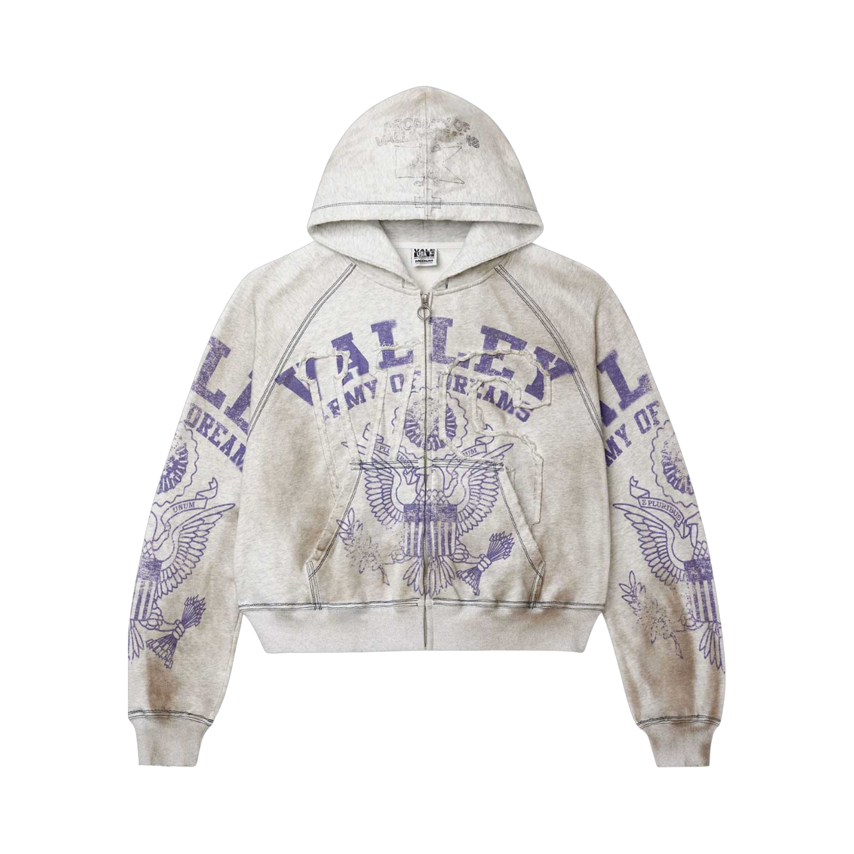 VALE FOREVER ZIP-UP 'ARMY GREY'