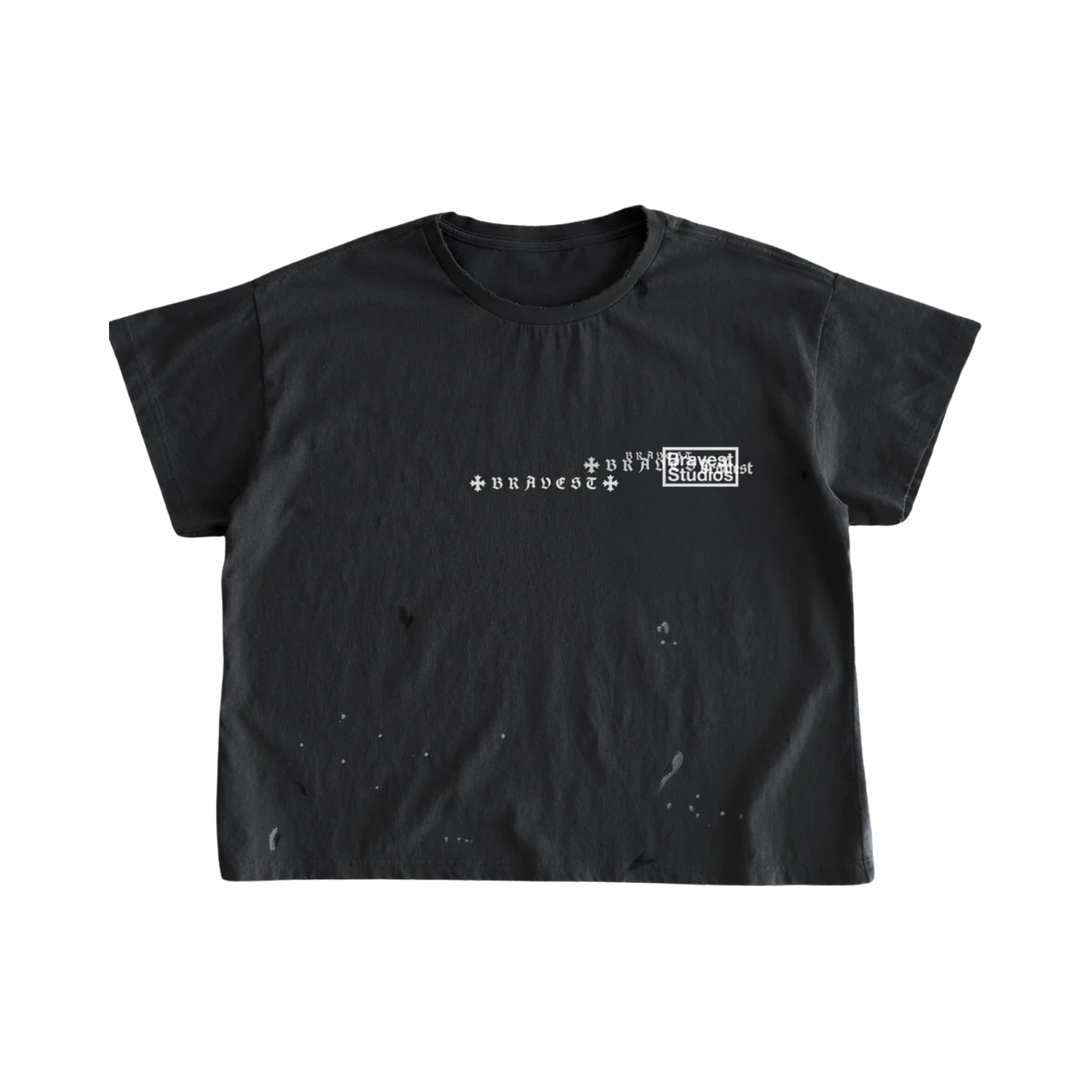 BRAVEST STUDIOS TEE 'LOGOS FADED VINTAGE BLACK'