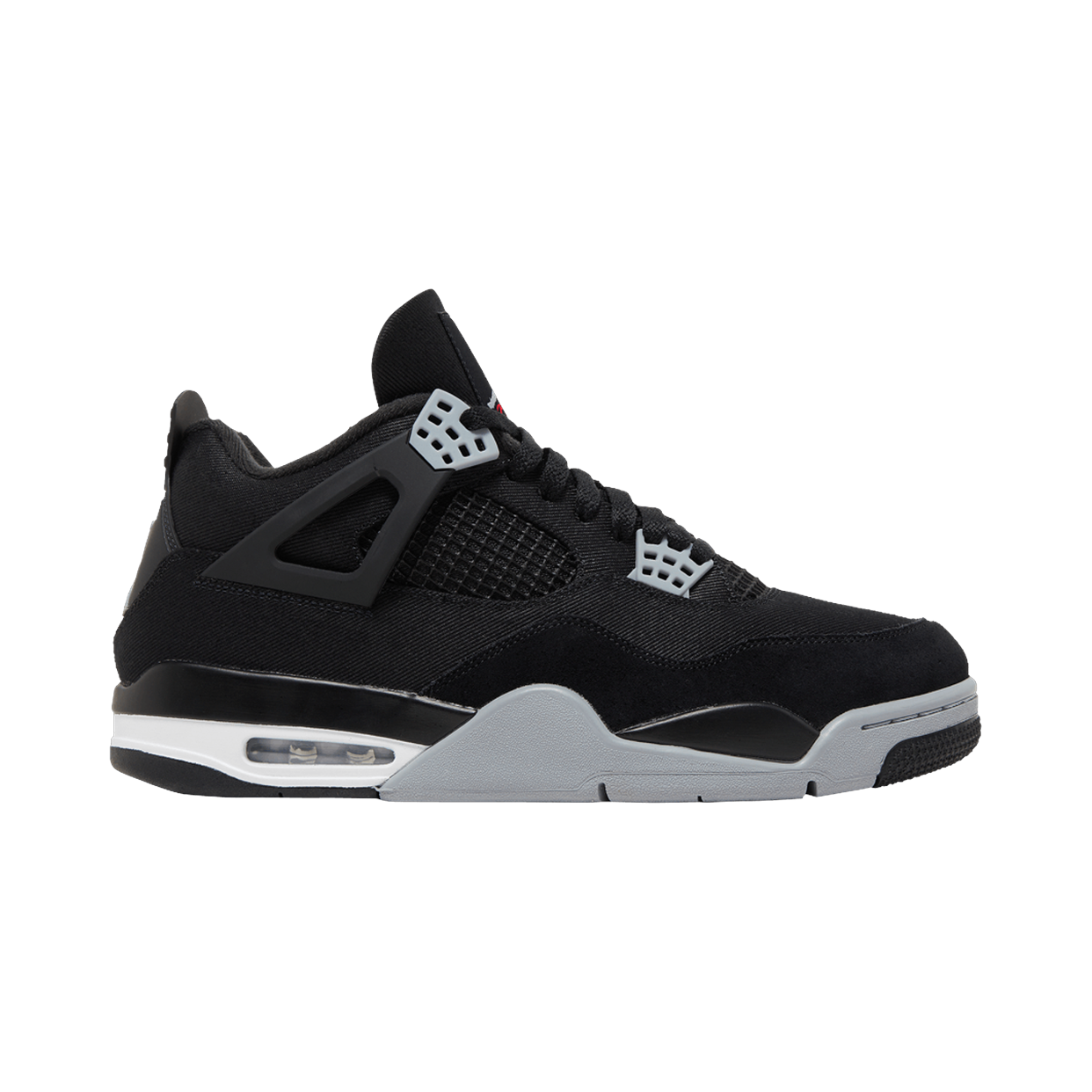AIR JORDAN 4 RETRO (GS) 'BLACK CANVAS'