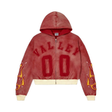 VALE FOREVER HOODIE 'ZIP-UP CHIMERA RED'