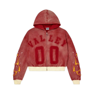 VALE FOREVER HOODIE 'ZIP-UP CHIMERA RED'