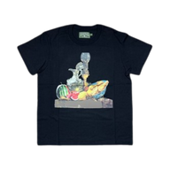 DENIM TEARS TEE 'KMG FRUIT PLATE BLACK'