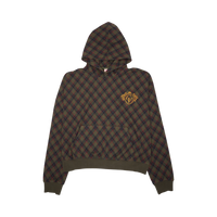 AZVA HOODIE 'CACTUS PLAID'