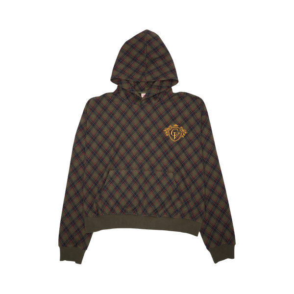 AZVA HOODIE 'CACTUS PLAID'