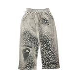 MIXED EMOTIONS PANT 'STRIPPED GREY'
