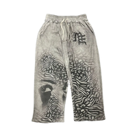 MIXED EMOTIONS PANT 'STRIPPED GREY'
