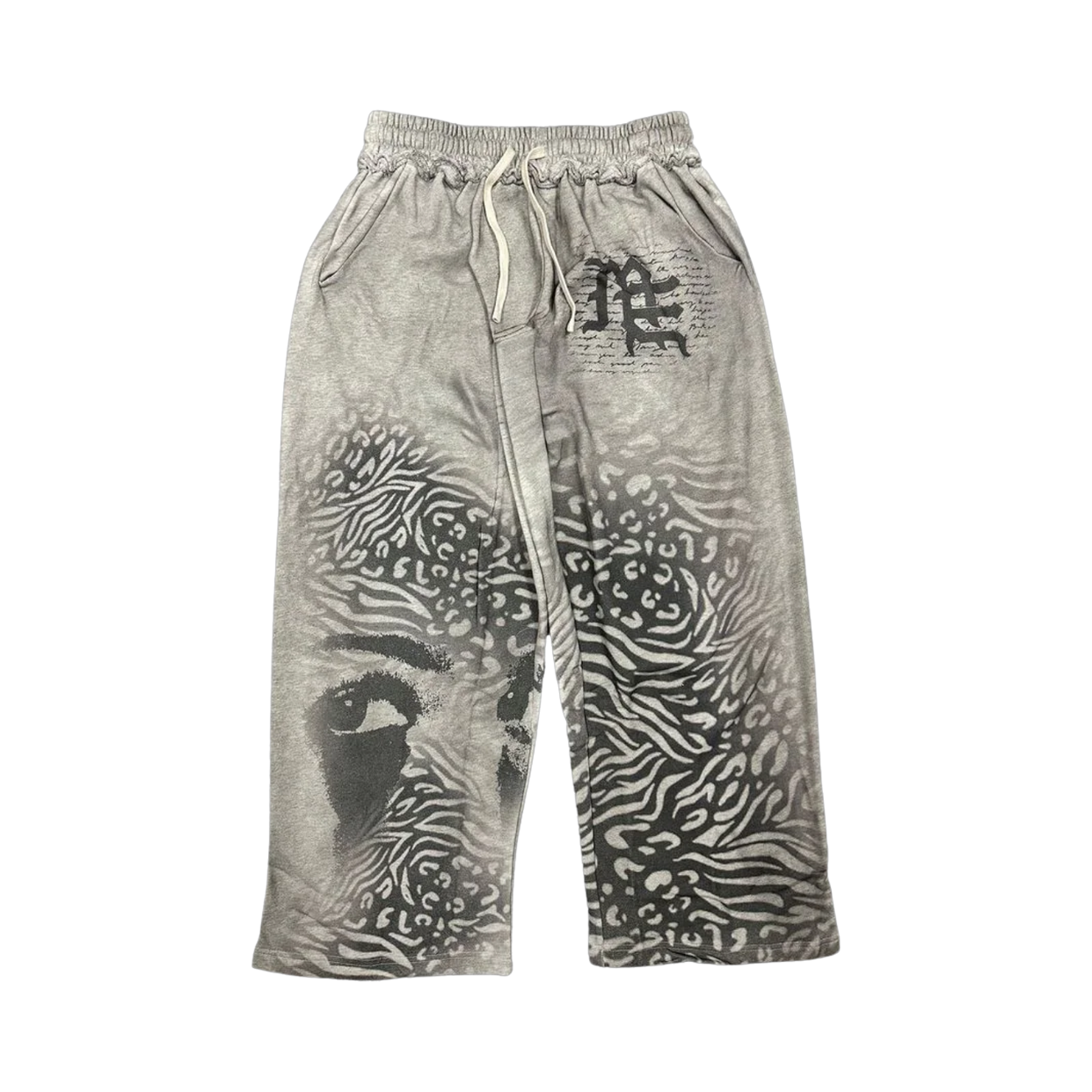 MIXED EMOTIONS PANT 'STRIPPED GREY'